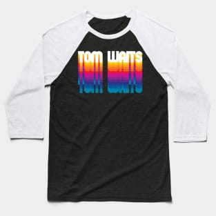 Retro Tom Proud Personalized Name Gift Retro Rainbow Style Baseball T-Shirt